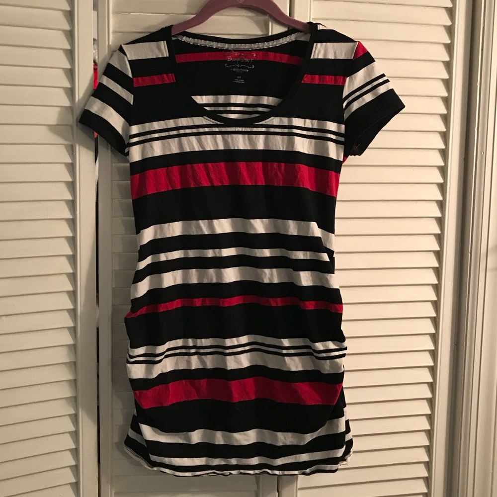 Motherhood maternity striped shirt size small